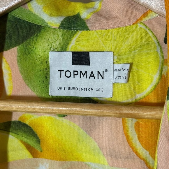 Topman Citrus and Lime Print Men's Shirt - Picture 4 of 7